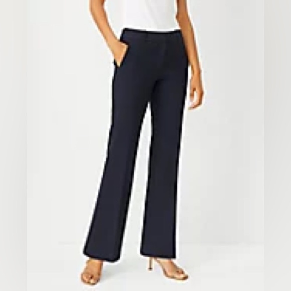 Ann Taylor Petite Classic Trousers, Navy, Size 14P